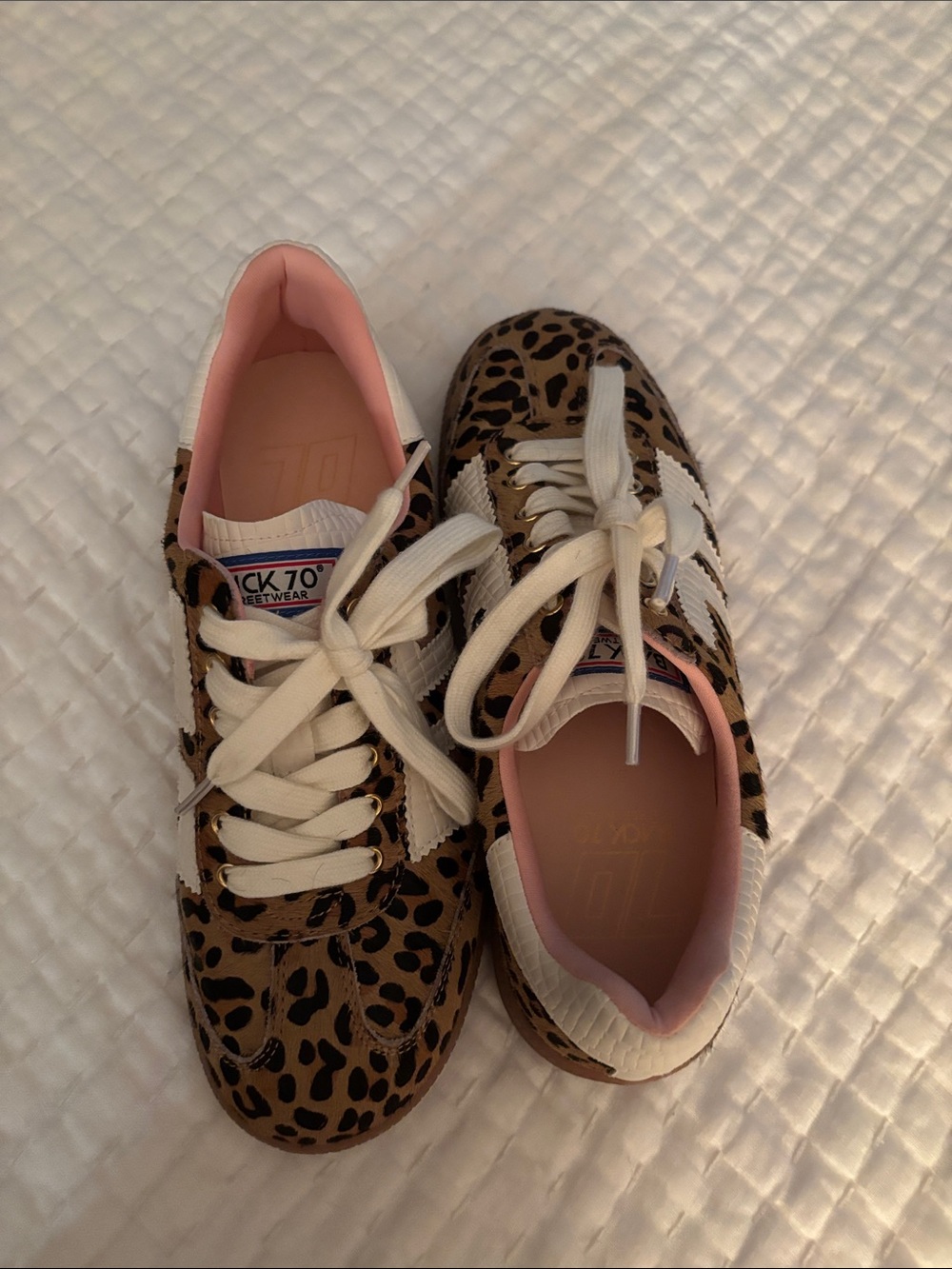 Kick 70 Leopard Print Women's Sneakers in Brown and Pink